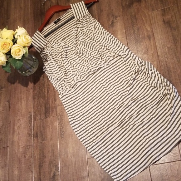 Super stretch striped nautical sleeveless dress - Picture 4 of 5